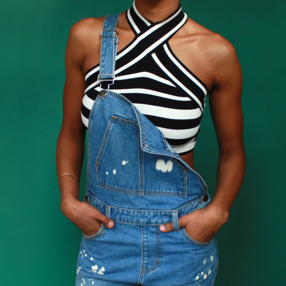 Blk & White Crop top